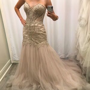 Essense of Australia Mermaid Beaded Wedding Dress